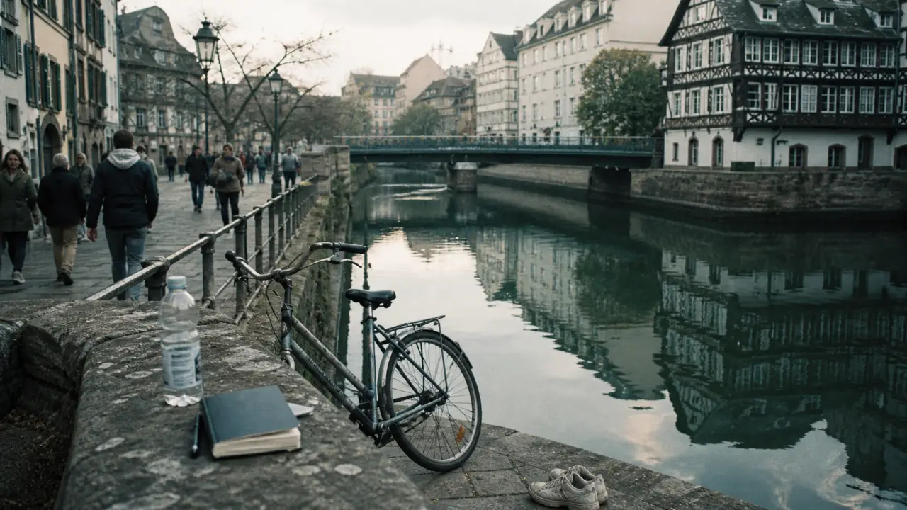 Activités en plein air à Strasbourg : vélo sur les quais près de l’Ill
