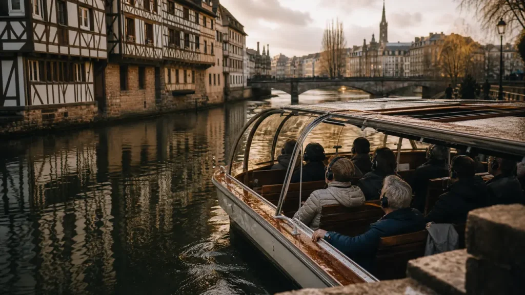 Balade en bateau à Strasbourg sur l’Ill : Petite France et Neustadt