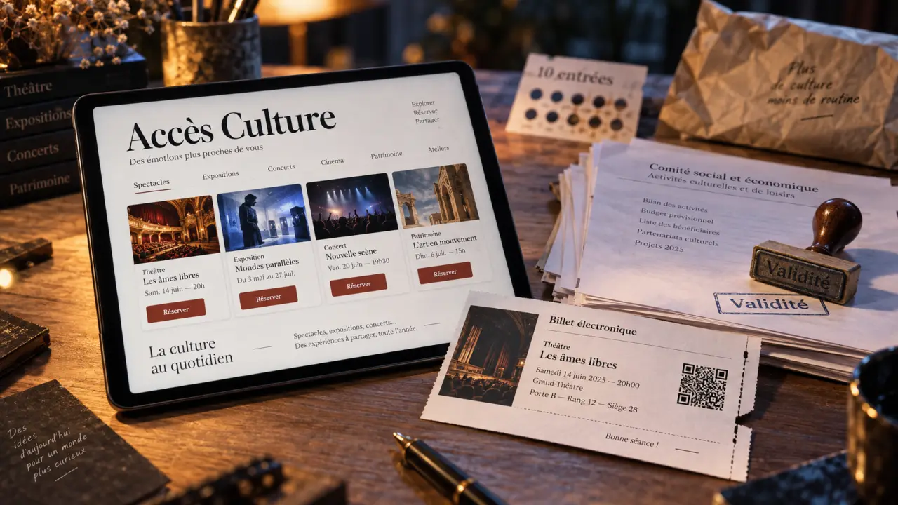 acces culture strasbourg : billetterie CSE et billets e‑billet