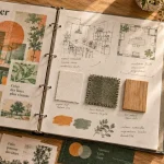 alsace creation design : brief atelier, croquis et échantillons matériaux