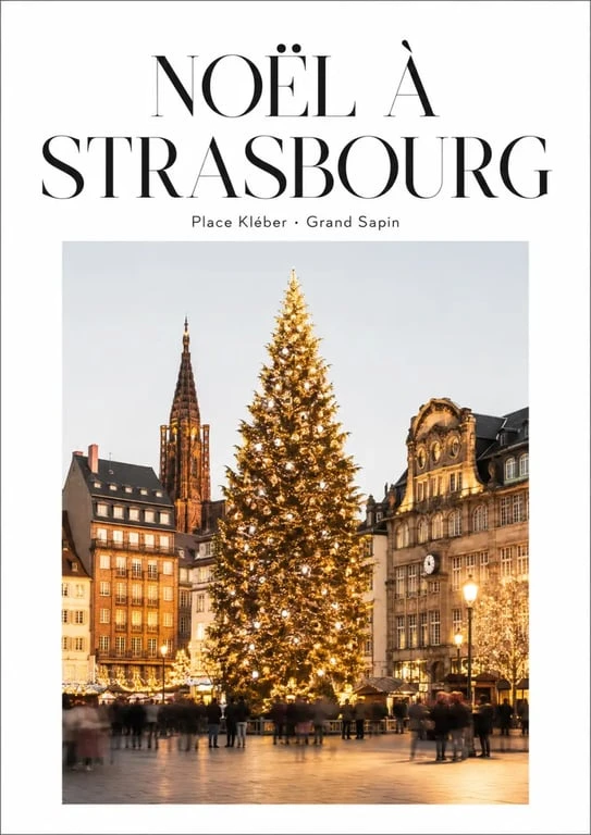 Balade nocturne Strasbourg : Grand Sapin de la place Kléber au cœur des illuminations de Noël