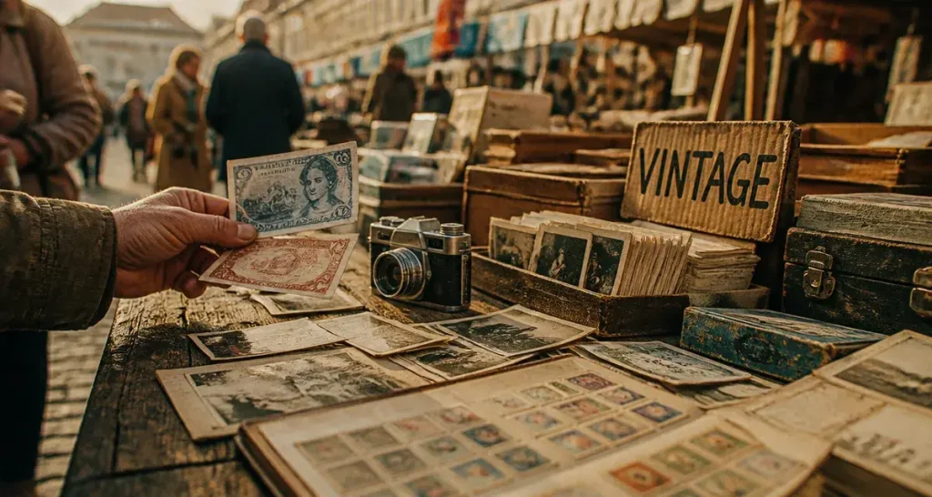 Marchés aux puces Strasbourg : table vintage et chasse aux trésors