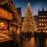 Marchés de noel strasbourg 2024 : chalet en bois Place Kléber