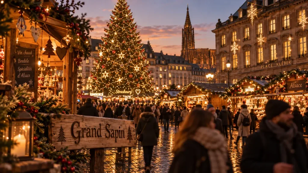 Les marchés de Noël de Strasbourg 2025 se visitent par places, du 26 novembre au 24 décembre