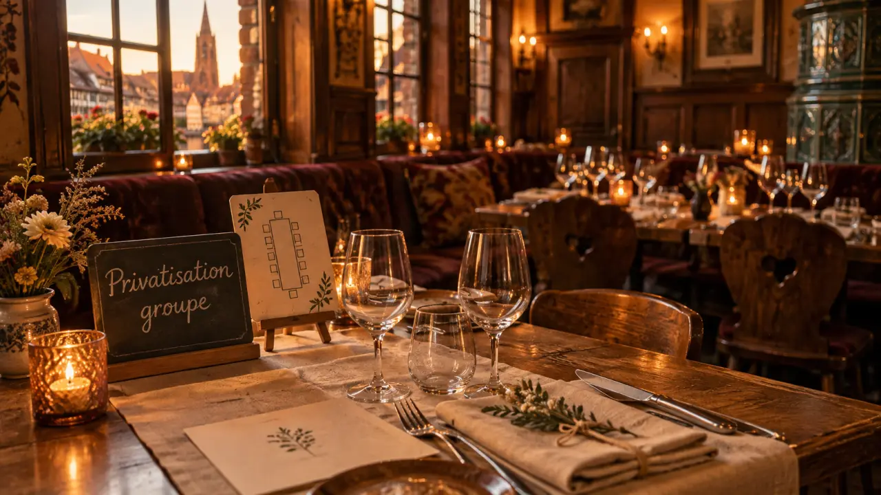 Restaurants strasbourg privatisable : salle privée pour groupe, winstub à Strasbourg