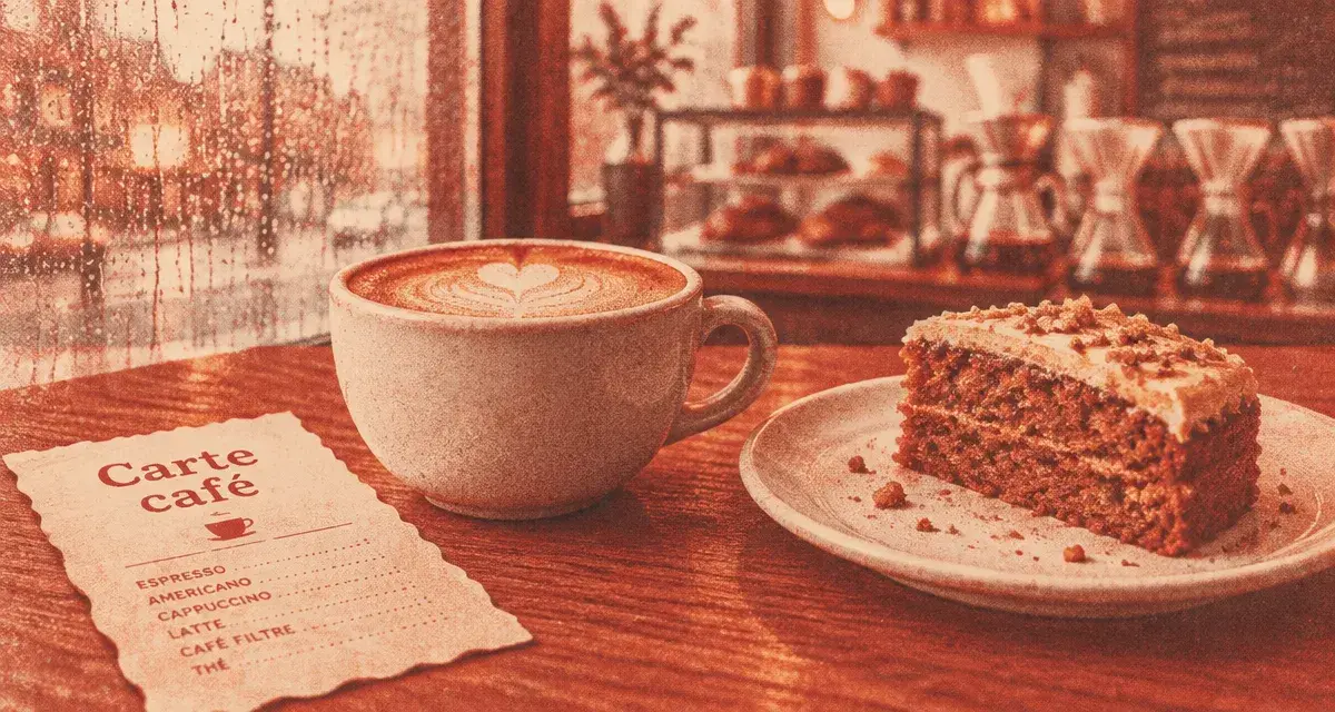 cafes in strasbourg : flat white et goûter au calme, tasse et gâteau