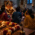 La communauté hindoue célèbre Navratri au foyer de l'église Saint-Bernard