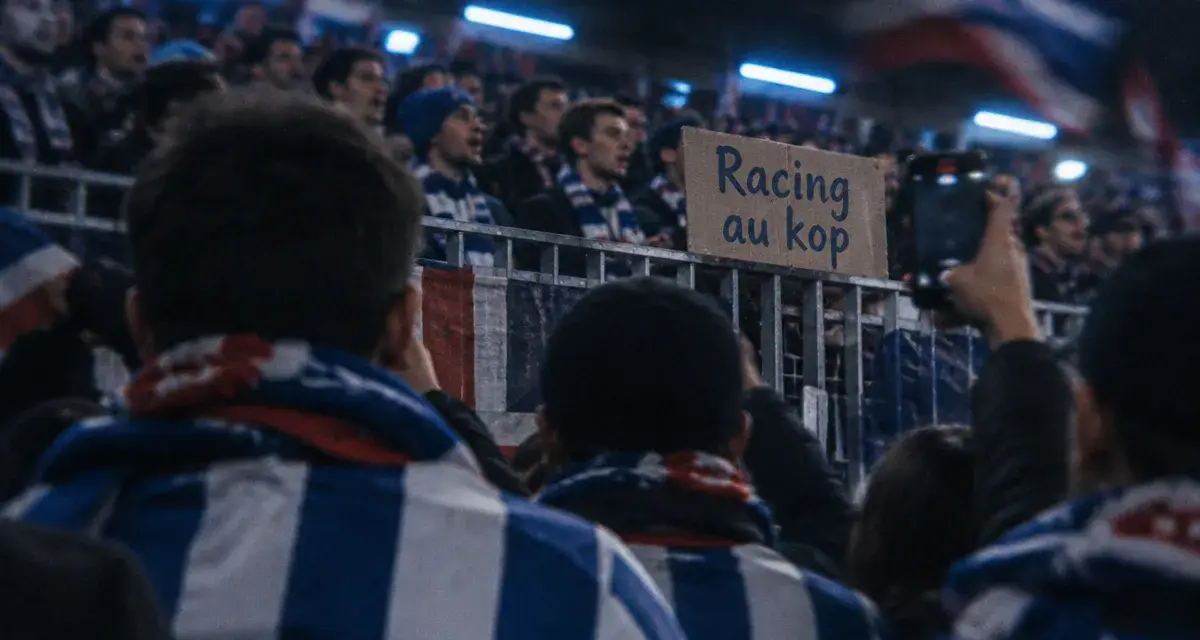 Jérémy Riviere, supporter non-voyant du Racing au cœur du kop face au PSG