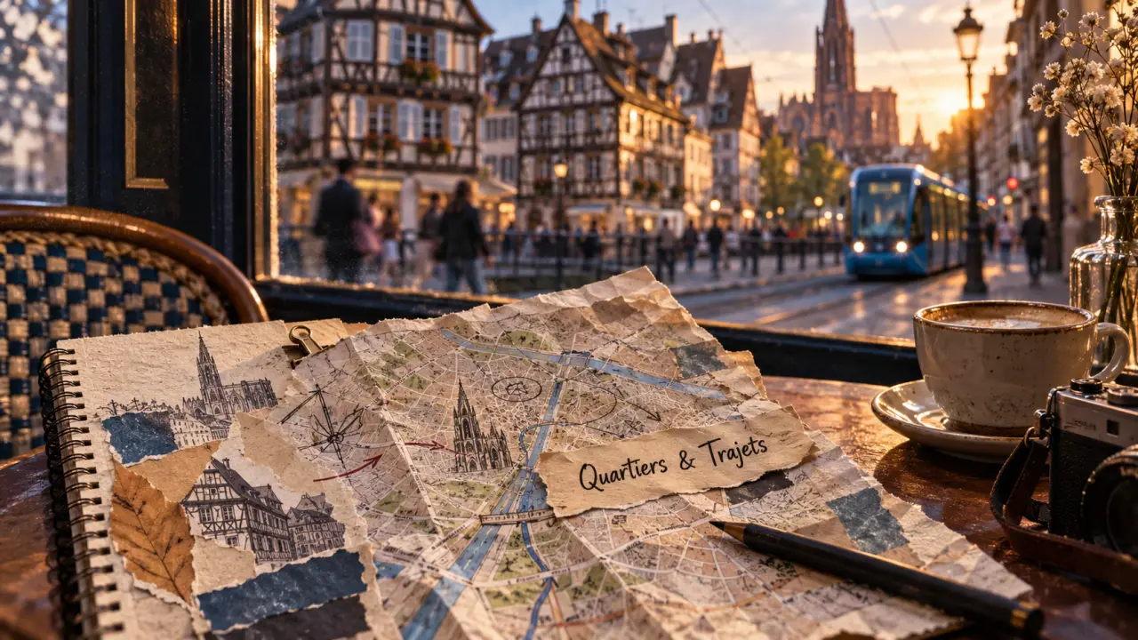 Strasbourg quartiers : cartes et trajets près du tram